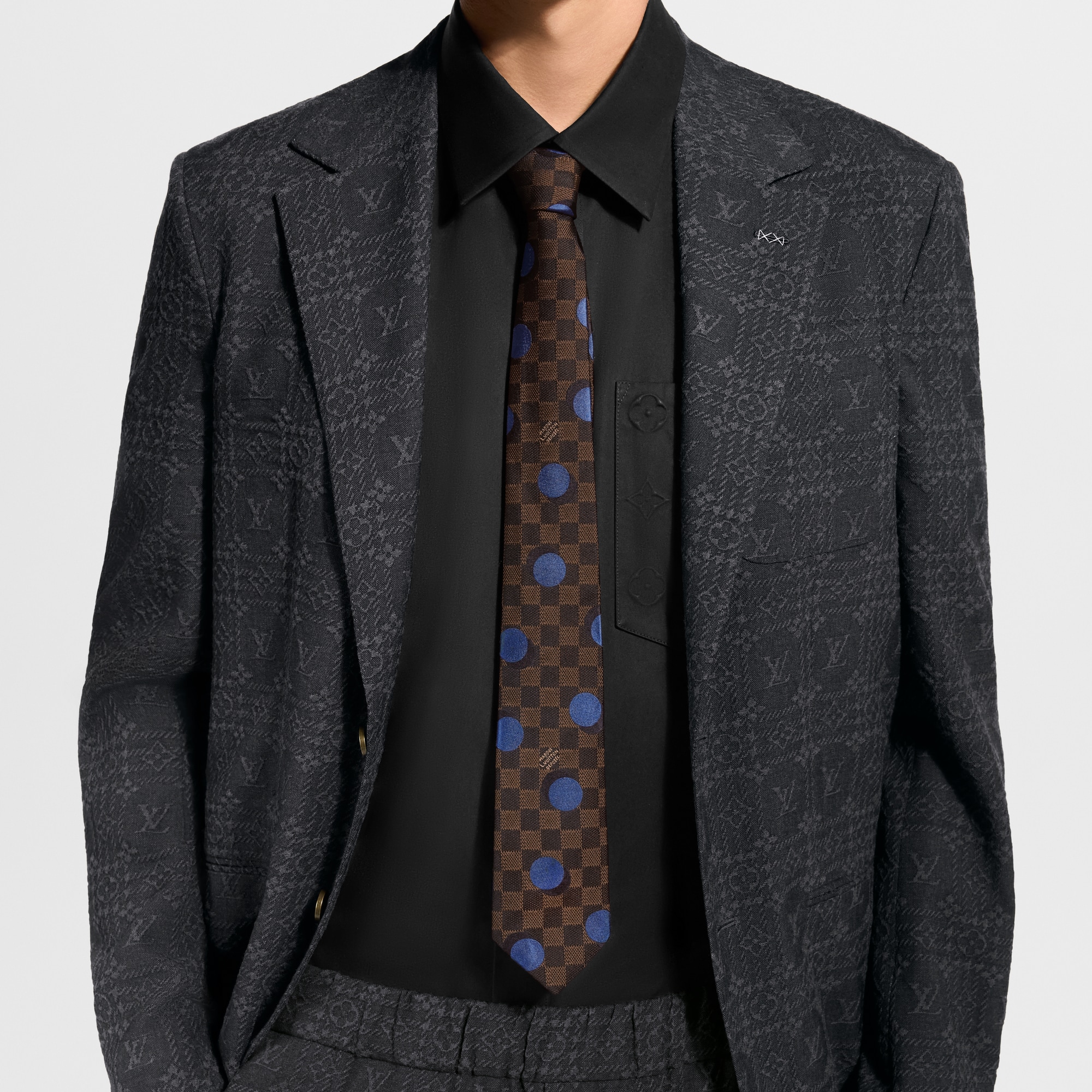 Damier Dots Tie S00 - Men - Accessories | LOUIS VUITTON ®